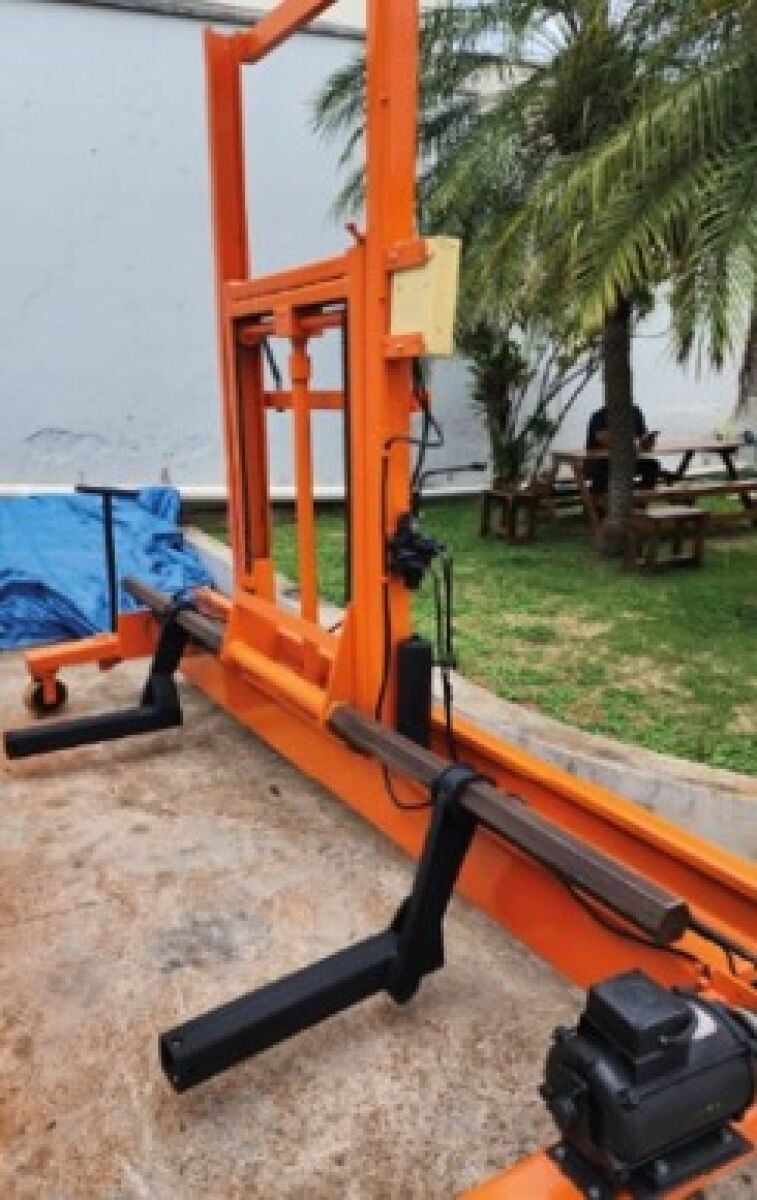 01 Carrinho  Transporte para Rolo de urdume Inferior e Superior 
